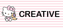 Hello Kitty name tag Creative design