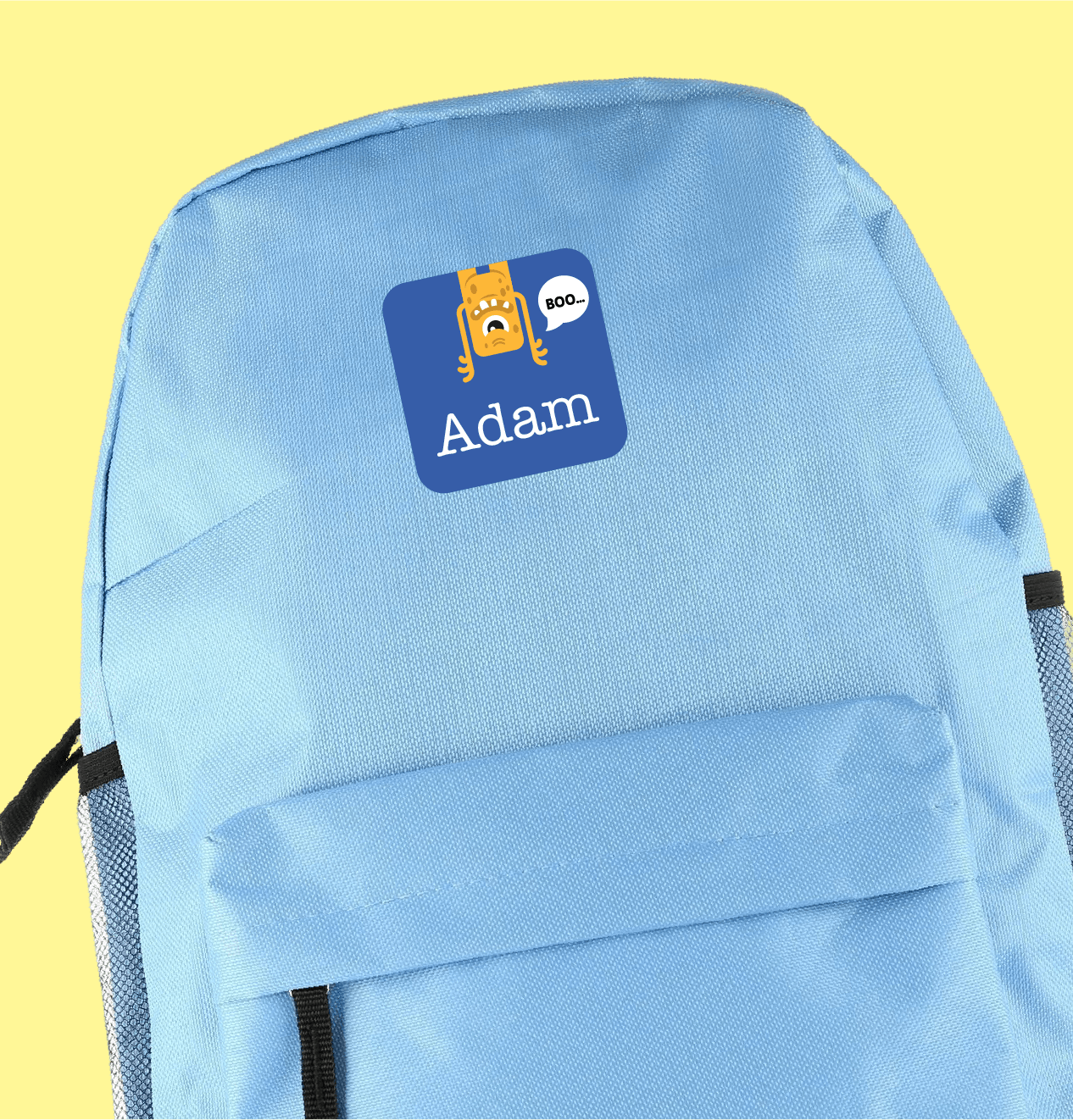 Borsa con maxi adesivo personalizzato