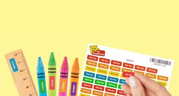 Banner delle mini etichette nome personalizzate