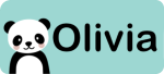 Anteprima etichetta nome Olivia